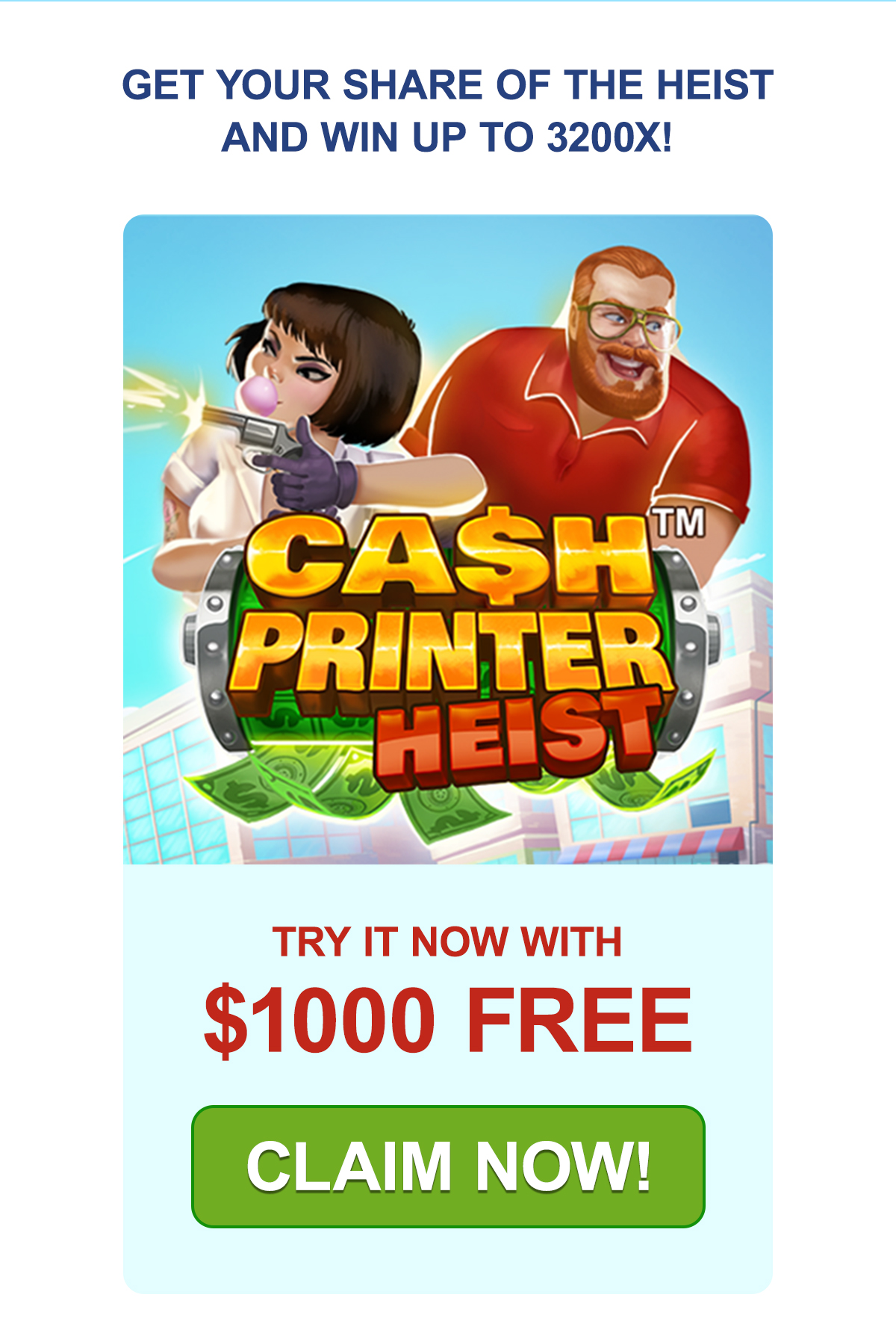 
                                Try it now with $1000 FREE --> Cash Printer Heist™. Turn on your images to see what you’re missing.
                                